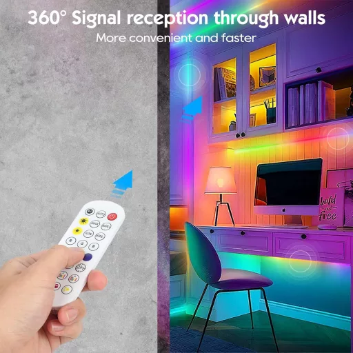 LED pásik PSTAR 4m RGBIC s diaľkovým ovládaním pre 50-70 palcové TV a PC