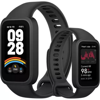   XIAOMI Smart Band 9 Active fekete okosóra 1.47" kijelző 18 napos akkumulátor 50 sportmód vízálló - black