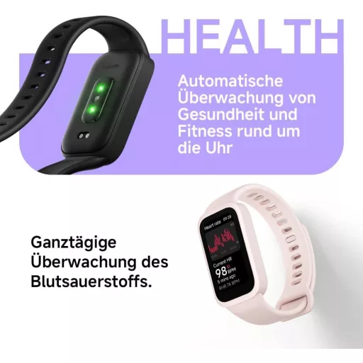 XIAOMI Smart Band 9 Active fekete okosóra 1.47" kijelző 18 napos akkumulátor 50 sportmód vízálló - black