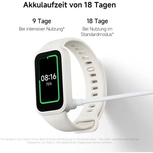 XIAOMI Smart Band 9 Active fekete okosóra 1.47" kijelző 18 napos akkumulátor 50 sportmód vízálló - black