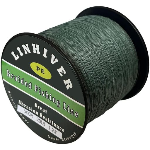 LinHiver Fonott Horgászzsinór 20-100 lbs Erős Kopásálló Vékony Alacsony Nyúlás