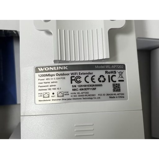 WONLINK AC1200 Outdoor WLAN Access Point 7202-2 WiFi Erősítő