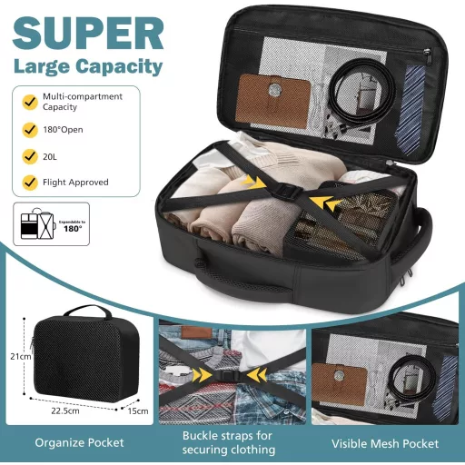 Vinstatin 40x20x25cm Ryanair Fedélzeti Hátizsák 20L Vízálló Laptop Backpack
