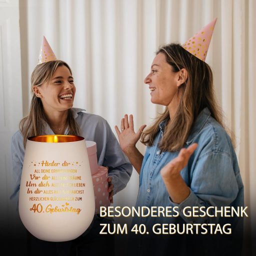 Craftique 40. Születésnapi Lámpa Nőknek - Dekoratív Ajándék 40 Éves Nőknek