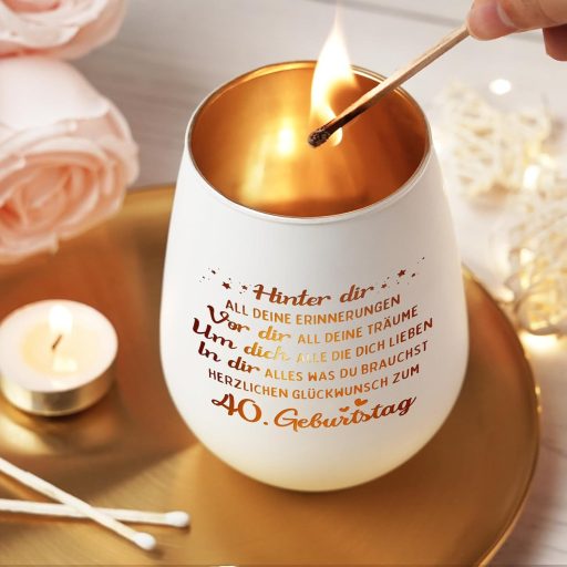 Craftique 40. Születésnapi Lámpa Nőknek - Dekoratív Ajándék 40 Éves Nőknek