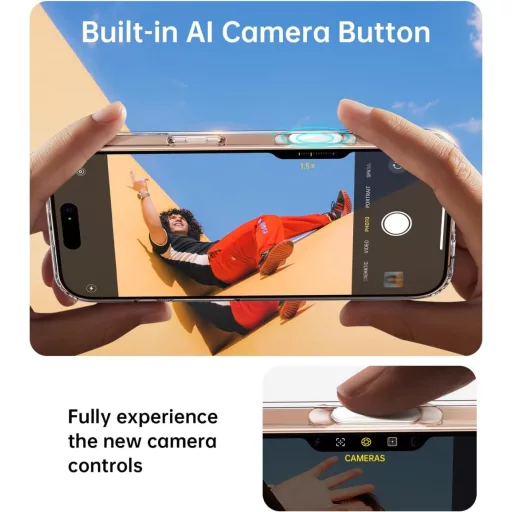 Husă de protecție JUESHITUO pentru iPhone 16 Pro Max cu buton pentru cameră Tok, compatibilă MagSafe, standard militar, rezistentă la șocuri și zgârieturi