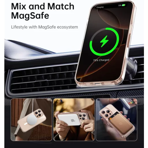 Husă de protecție JUESHITUO pentru iPhone 16 Pro Max cu buton pentru cameră Tok, compatibilă MagSafe, standard militar, rezistentă la șocuri și zgârieturi