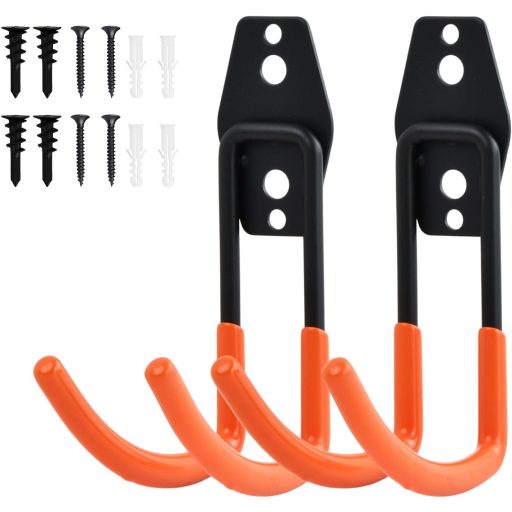 Set de 2 cârlige de perete Gudalea, rezistente, pentru garaj, depozitare, scule, scară, suport bicicletă