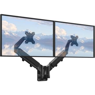   IMtKotW Dupla Monitor Fali Tartó 17-32" Magasságállítható Dönthető Forgó 9kg VESA