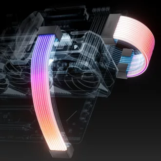   AsiaHorse ARGB RGB PSU kábel borítás szett, 5V 3-Pin szinkronizálás