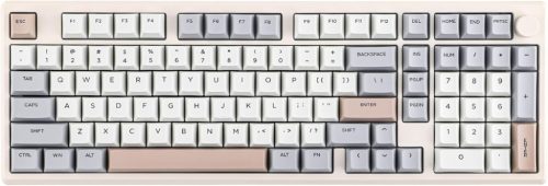 EPOMAKER Galaxy100 Aluminium Mechanikus Gamer Billentyűzet - 96% Méret, 8000 mAh, QMK/VIA, Vezeték Nélküli, Hot-Swap, Retro Dizájn, Wisteria