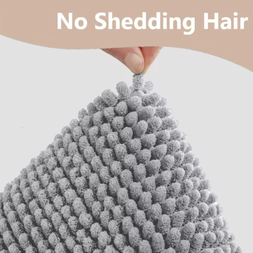 flintronic Covoraș de baie 40x60cm Antiderapant Chenille Moale Covoraș de baie pentru duș