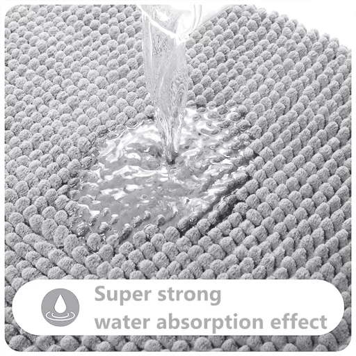 flintronic Covoraș de baie 40x60cm Antiderapant Chenille Moale Covoraș de baie pentru duș