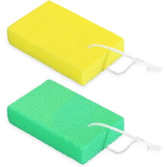   YMTGOD Obojstranná pemza pre starostlivosť o nohy – 2 ks pemzy so šnúrkou na zavesenie, odstraňovač stvrdnutej kože na nohy, ruky a telo