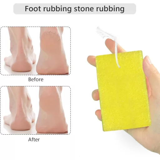 YMTGOD Kétoldalas Habkő Szett Lábápoláshoz - 2 db Horzsakő Akasztózsinórral Bőrkeményedés Eltávolító Lábra, Kézre és Testre

AI: I'll create