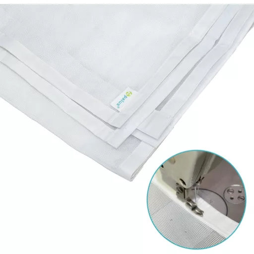 Magnetická sieť proti hmyzu na dvere Apalus Prime 100x210 cm - Priehľadná, odolná proti roztrhnutiu, poveternostným vplyvom odolná sieť proti hmyzu na balkónové dvere so silnými magnetmi a 3,8 cm