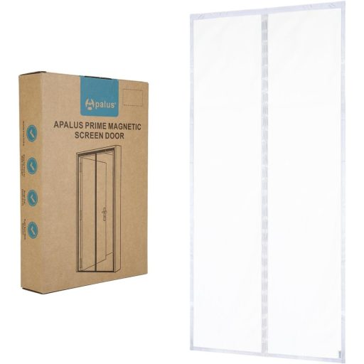 Apalus Prime magnetska mreža protiv komaraca za vrata 100x210 cm - Prozirna, otporna na trganje, otporna na vremenske uvjete, mreža za insekte za balkonska vrata s jakim magnetima i 3,8 cm