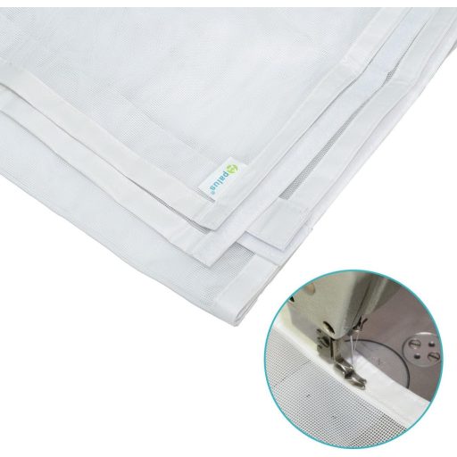 Apalus Prime Mágneses Szúnyogháló Ajtóra 100x210 cm - Átlátszó, Szakadásálló, Időjárásálló Rovarháló Erkélyajtóra Erős Mágnesekkel és 3,8 cm