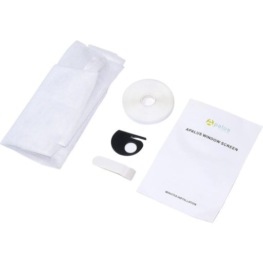 Apalus Tetőablak Szúnyogháló - Összehajtható Ablakokra Rögzíthető Rovarháló, Méretre Vágható 110 x 130 cm-ig, Fehér