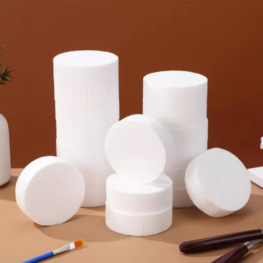 GLSTOY Habcylinder 7,5x7,5x1 inch 18 darab kézműves dekoráció