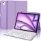 JADEMALL iPad Air 13 2024 M2 Billentyűzet Tok Olasz QWERTY Bluetooth Hellviolett