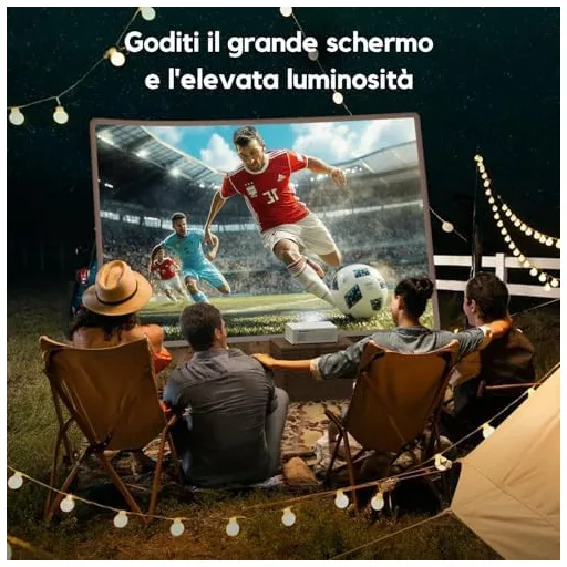 Proiector Inteligent AKIYO O9 Full HD 1080P cu Rezoluție Nativă, Netflix Oficial, Autofocus, Zoom 50%, WiFi, Bluetooth 5.2 Bidirecțional, Portabil