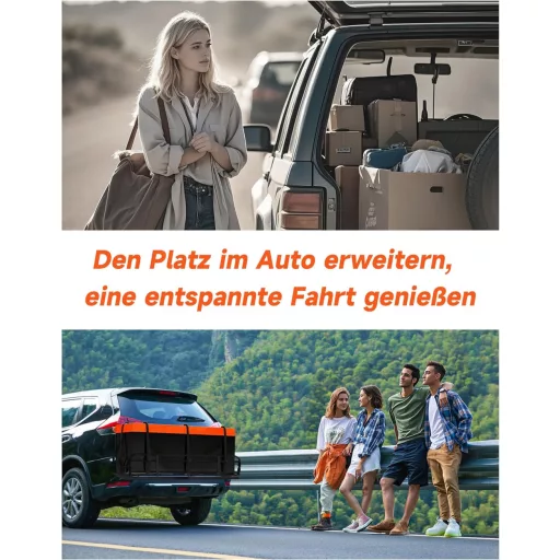 TITECK Vízálló Tetőbox Utazási Táska 60x26x24cm 630L Autóhátulra