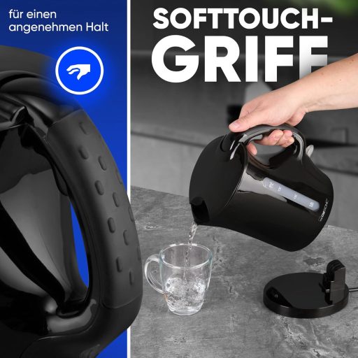 Clatronic WK 3819 Vízforraló 1.7L Automata Lekapcsolással Fekete