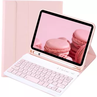   leleyo iPad Mini 1/2/3/4/5 Mágneses Billentyűzetes Tok Pink QWERTY