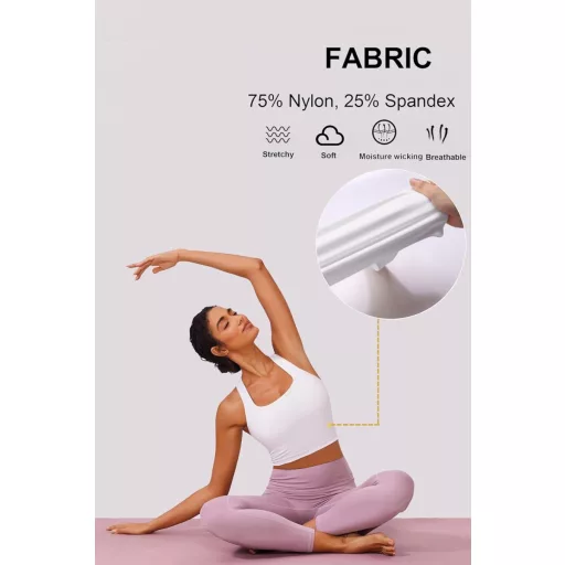 PINSPARK Párnázott Sportmelltartó Levehető Csészékkel Racerback Jóga Fitness, S-es méret