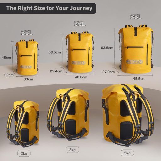 Origem Vodotesný Ruksak 35L Army Zelená - Rolltop Suchý Vak s Priehradkou na Laptop pre Kajakovanie, Turistiku a Rybolov