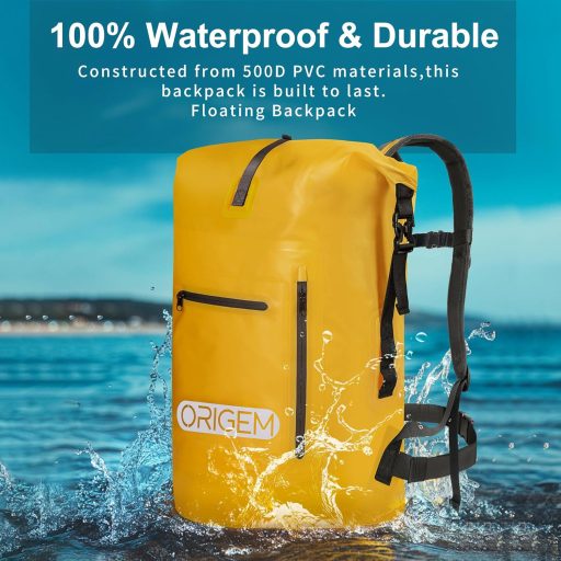 Origem Vízálló Hátizsák 35L Katonai Zöld - Rolltop Dry Bag Laptop Rekesszel Kajakozáshoz Túrázáshoz Horgászathoz