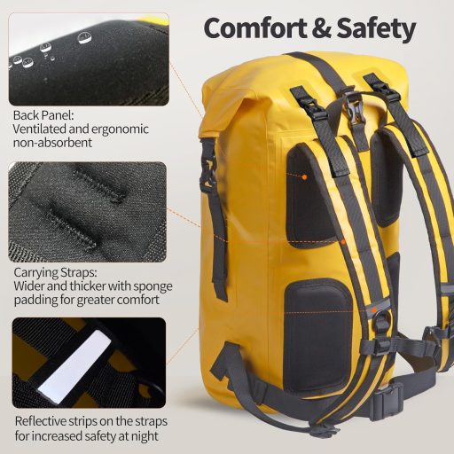 Origem Vízálló Hátizsák 35L Katonai Zöld - Rolltop Dry Bag Laptop Rekesszel Kajakozáshoz Túrázáshoz Horgászathoz