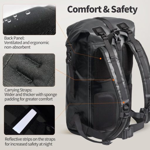 Origem Vízálló Hátizsák 35L Katonai Zöld - Rolltop Dry Bag Laptop Rekesszel Kajak Túrázás Horgászat Búvárkodás