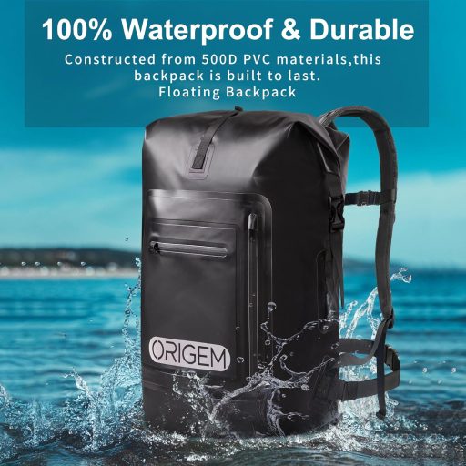 Origem Vízálló Hátizsák 35L Katonai Zöld - Rolltop Dry Bag Laptop Rekesszel Kajak Túrázás Horgászat Búvárkodás