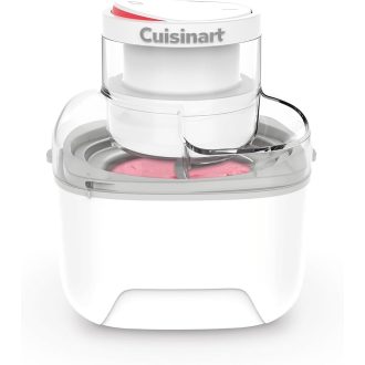   Cuisinart Solo Scoops Ice Cream Maker | Homemade Gelato & Ice Cream Maker in 25 Minutes | Sorbet Maker | Frozen Yogurt Maker | Compact, Space-Saving | 475 ml Mixing Bowl | ICEM10