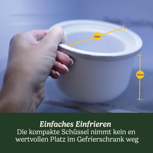 Aparat de înghețată Cuisinart Solo Scoops | Preparare gelaterie și înghețată de casă în 25 de minute | Aparat pentru sorbet | Aparat pentru iaurt înghețat | Compact, economisește spațiu | Bol de mixare de 475 ml | ICEM10