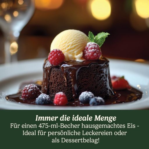 Cuisinart Solo Scoops Ice Cream Maker | Homemade Gelato & Ice Cream Maker in 25 Minutes | Sorbet Maker | Frozen Yogurt Maker | Compact, Space-Saving | 475 ml Mixing Bowl | ICEM10