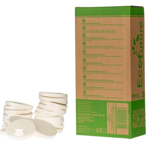 Eco Future 100 ks Papierové viečka na poháre 9 cm - pre kávové poháre 350 ml, biologicky rozložiteľné, kompostovateľné, ekologické, s certifikátom FSC
