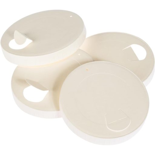 Eco Future 100 ks Papierové viečka na poháre 9 cm - pre kávové poháre 350 ml, biologicky rozložiteľné, kompostovateľné, ekologické, s certifikátom FSC