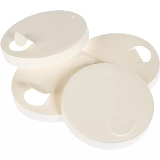 Eco Future 100 buc. Capace de Hârtie pentru Pahar 9 cm - Pentru Pahar Cafea 350 ml, Biodegradabile, Compostabile, Eco-Friendly, Certificate FSC