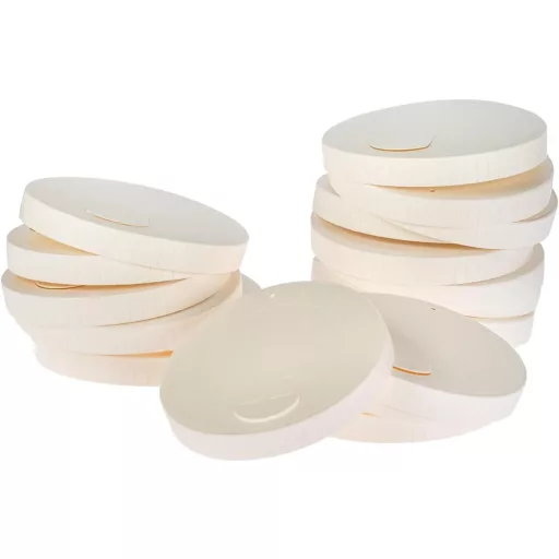 Eco Future 100 buc. Capace de Hârtie pentru Pahar 9 cm - Pentru Pahar Cafea 350 ml, Biodegradabile, Compostabile, Eco-Friendly, Certificate FSC