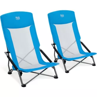   TIMBER RIDGE Összecsukható Strand- és Kempingszék Magas Háttámlával Légáteresztő Hálóval