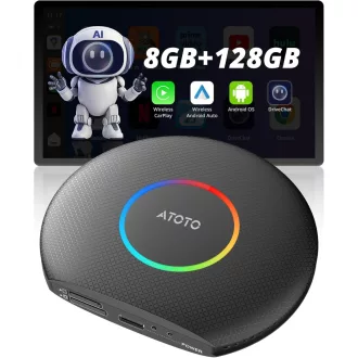   ATOTOZONE CB6 CarPlay AI Box Vezeték nélküli Android autós multimédia 8GB 128GB