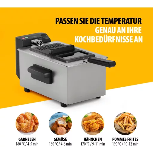 Fritéza Tristar s objemom 3 litre a technológiou Cool Zone, termostat 190 °C, vhodné do umývačky riadu
