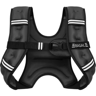   BAGAIL Záťažová vesta na cvičenie, nastaviteľná veľkosť, výplň oceľovými guľôčkami, fitness, joga