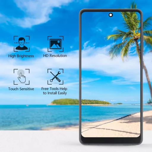 TGHongKy Oukitel WP32 kijelző csere LCD érintőképernyő digitalizáló panel szerelőkészlet