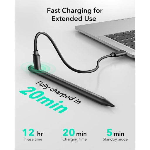 ESR Find My Pen Stylus Digital pentru iPad cu funcție "Unde este?" - Stilou cu detectare a înclinării pentru iPad 11/10/9/8, Air 13/11, Pro 12.9/13/11, Mini 7/6/5 Mode