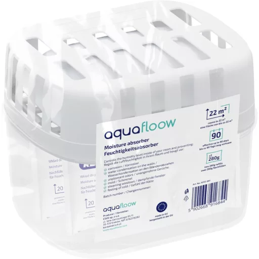 Aquafloow 4 db Páramentesítő + 8 db 280g Utántöltő Granulátum, Penészedés Elleni Védelem