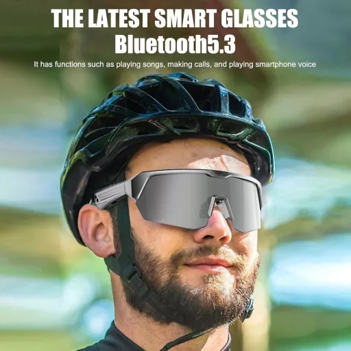 OBEST Smart Bluetooth napszemüveg UV védelemmel, fejhallgatóval és hangnav